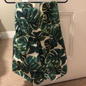 Topshop Palm Print Romper